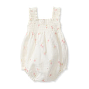 Floral Muslin Baby Girl Romper